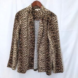 New Andree by unit leopard print open blazer